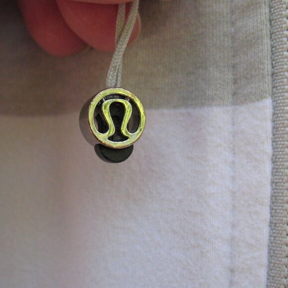 Lululemon In Stride Jacket Brushed White Silver Spoon Wide Bold Multi Stripe - Picture 7 of 12